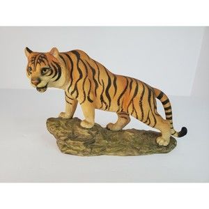 Vintage Bengal Tiger Andrea Sadek Made in Japan Big Cat Ceramic Figure 8" 5934